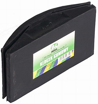KLOCEK GUMOWY 130x70 mm DO SZLIFOWANIA NA MOKRO, SUCHO elastyczny BOLL 414