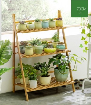 БАМБУКОВАЯ ЛЕСТНИЦА ПОДСТАВКА ДЛЯ ЦВЕТОВ