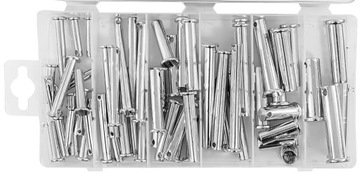 ШТИФТЫ С ГОЛОВКОЙ ЦИЛИНДРА И ОТВЕРСТИЕМ, РАЗМЕРЫ РАЗМЕРОВ НАБОР ШТИФТОВ 60 ​​ШТ.