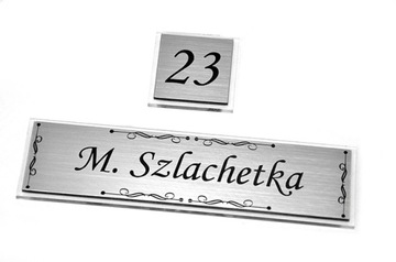 Tabliczka na drzwi z numerem - GRAWER !