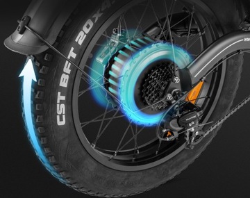 Складной электрический велосипед FAFREES F20 X Max 750 Вт, 45 км/ч, 140 км, 20 дюймов, E-BIKE