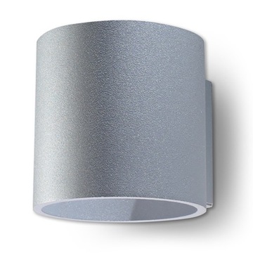 Lampa Kinkiet GAJA Szara Oprawa na Ścianę LED