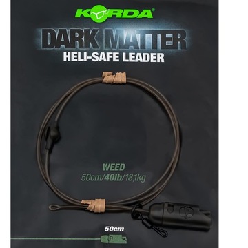 Zestaw Helikopterowy Korda Dark Matter Leader Heli Safe Weed 40 lb 50 cm