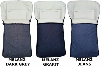 СПАЛЬНЫЕ МЕШКИ ИЗ МЕЛАНЖЕВОГО ФЛИСА ДЛЯ КОЛЯСКИ, САНОК И СИДЕНЬЯ