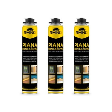 PIANKA MONTAŻOWA NISKOPRĘŻNA Pistoletowa 750ml CAŁOROCZNA PIANA ZESTAW
