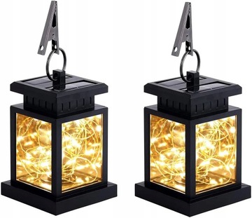 2szt Wiszące lampy słoneczne zewnętrzne 30diod LED