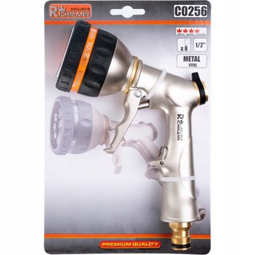 ПИСТОЛЕТ ДЛЯ ВОДЫ САДОВЫЙ 8-ФУНКЦИОНАЛЬНЫЙ МЕТАЛЛ