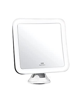Косметическое зеркало Fancia со светодиодной подсветкой, 10-кратное увеличение, верх