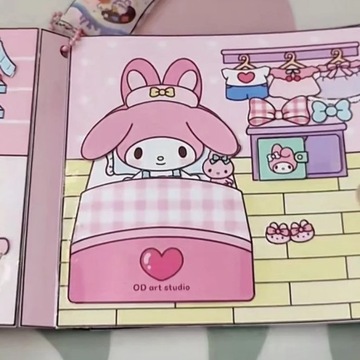 Периферийное устройство Sanrio анимация своими руками Моя мелодия Дом Куроми Новая игрушка книга тихая b
