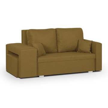 Sofa kanapa 2 os z funkcją spania MILO2 żółta