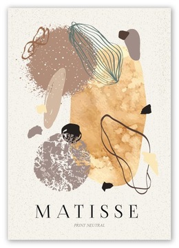 BOHO abstrakcja MATISSE PLAKAT B1 100x70cm #W36