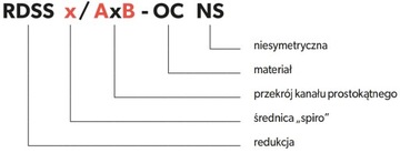 Redukcja niesymetryczna 200x90 / fi 150