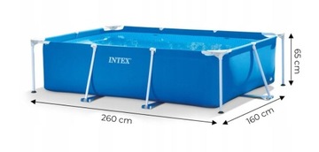 Intex 28271 прямоугольный каркасный бассейн 260x160см