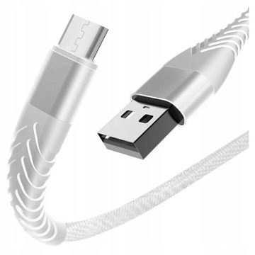 KABEL – MICRO USB – WZMACNIANY – QUICK CHARGE – 2M
