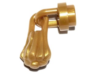 Lego 25375 chwost frędzel złoty Pearl Gold 1szt