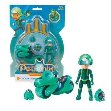 Giochi Preziosi Petronix Defender Tim and Shell Figurka 7 cm z Motocyklem