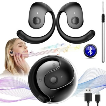 Bluetooth Sluchátka S Inteligentním Překladem, Pohodlná Na Nošení, Černá