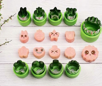 10 шт. РЕЗКИ ДЛЯ ОВОЩЕЙ, ФРУКТОВ, ЦВЕТНЫЕ ФОРМОВКИ