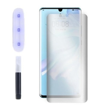 SZKŁO do Huawei P30 PRO VOG-L29 UV + lampa bezbarw