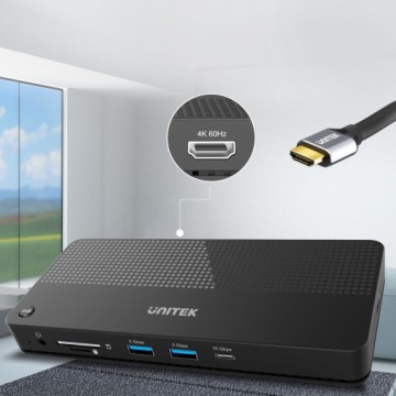 Unitek KVM-переключатель D1077A 4K USB-концентратор 11 портов