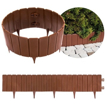 EKOBORD PALISADA BRĄZ - OGRODOWA, OBRZEŻE, PŁOTEK