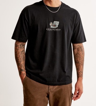 t-shirt Abercrombie&Fitch koszulka XL oversized