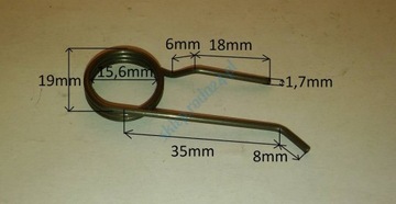 SPRĘŻYNA ZAMKA DRZWI POLONEZ 77-02 PRAWA ORYGINAL