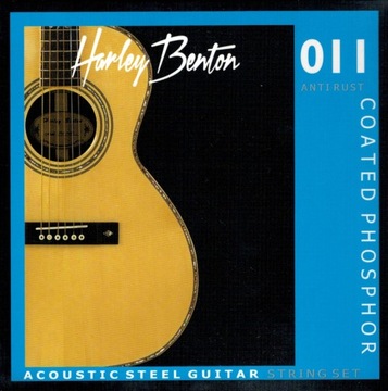 Struny powlekane HARLEY BENTON Coated Phosphor 011 Anti Rust 11-52