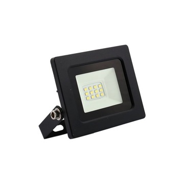 NAŚWIETLACZ LED SLIM 10 W LAMPA WEWNĄTRZ ZEWNĄTRZ ALUMINIUM SZKŁO HARTOWANE