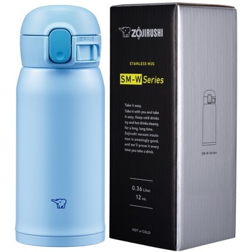 Kubek termiczny z blokadą dla dzieci ZOJIRUSHI SM-WR36E-AP 0,36L niebieski
