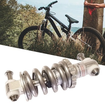 Wyposażenie amortyzatora rowerowego Mocne materiały Metalowy tył Szary 125 mm