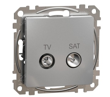Sedna Design Gniazdo TV/SAT końc 4dB srebrne