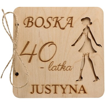 Prezent na 18 40 50 urodziny kartka na urodziny prezent dla kobiety faceta