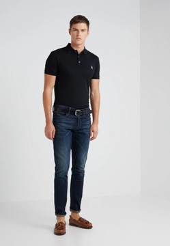 RALPH LAUREN męska koszulka polo czarna SLIM r.XXL