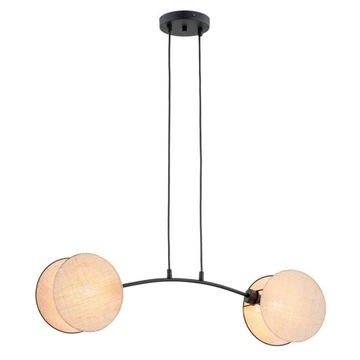 Lampa wisząca MOTIF 2 NATURAL Czarny Nowoczesne oświetlenie