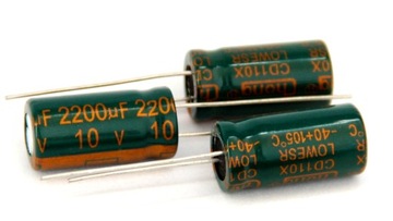 Kondensator 2200uF/16V LOW ESR 105C 10szt.