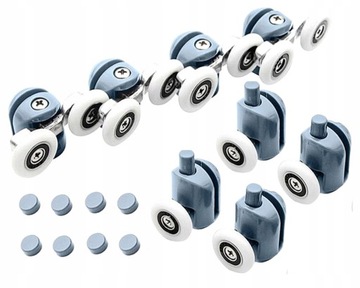 ROLKI KÓŁKA ROLKA DO KABINY PRYSZNICOWEJ 23MM ZESTAW 8SZT