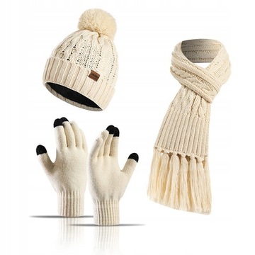 Czapka zimowa beanie wielokolorowy rozmiar uniwersalny