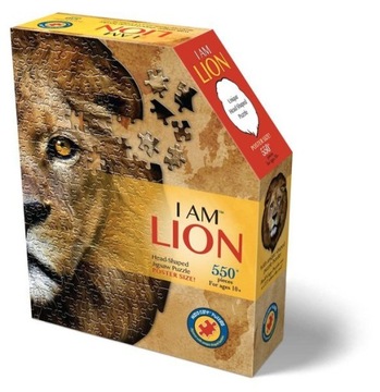 Puzzle Konturowe Układanka I AM Lew 550 elementów