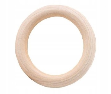Kółko ring drewniany DIY rękodzieło 70mm 1szt