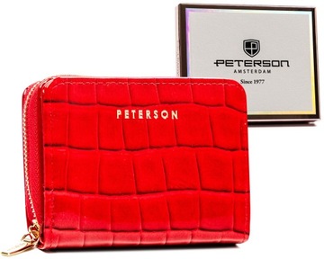 PETERSON damski portfel skórzany na prezent RFID