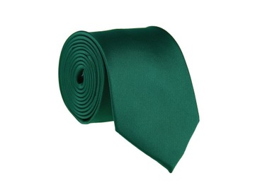 KLASYCZNY MĘSKI KRAWAT CIEMNY ZIELONY BUTELKOWY