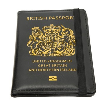 Обложка для британского паспорта на резинке.