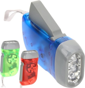 ДИНАМО LED 3xLED КАРМАННЫЙ ТУРИСТИЧЕСКИЙ КИНЕТИЧЕСКИЙ ЛАМПА