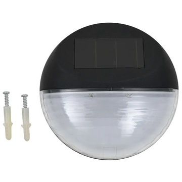 Solarne lampy ścienne LED do ogrodu, 24 szt., okrą