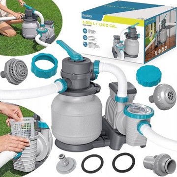 Фильтр песочный насос для бассейнов 6056L/H Bestway 58497 Бассейн XXL