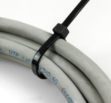 ПРОЧНЫЕ КАБЕЛЬНЫЕ Стяжки ЧЕРНАЯ ЛЕНТА 7,6Х400 100 ШТ.