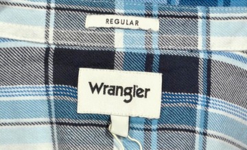 WRANGER koszula blue LS 1PKT FLAP SHIRT _ 38 M