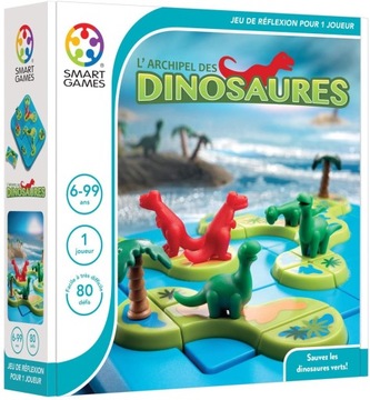 Dinozaury Tajemnicza Wyspa Iuvi Games PL Gra Planszowa Logiczna Smart Games
