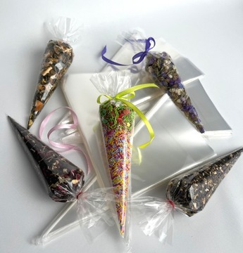 Пакеты Пакеты из целлофановой фольги Конусы треугольные 25х11см 100шт